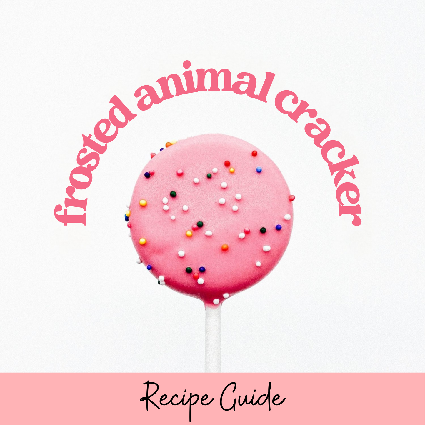 Frosted Animal Cracker Cake Pop Recipe