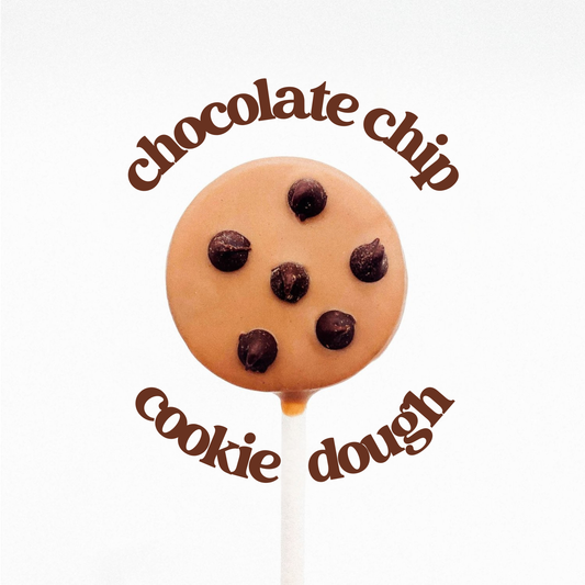 Chocolate Chip Cookie Dough Cake Pops (Wholesale)