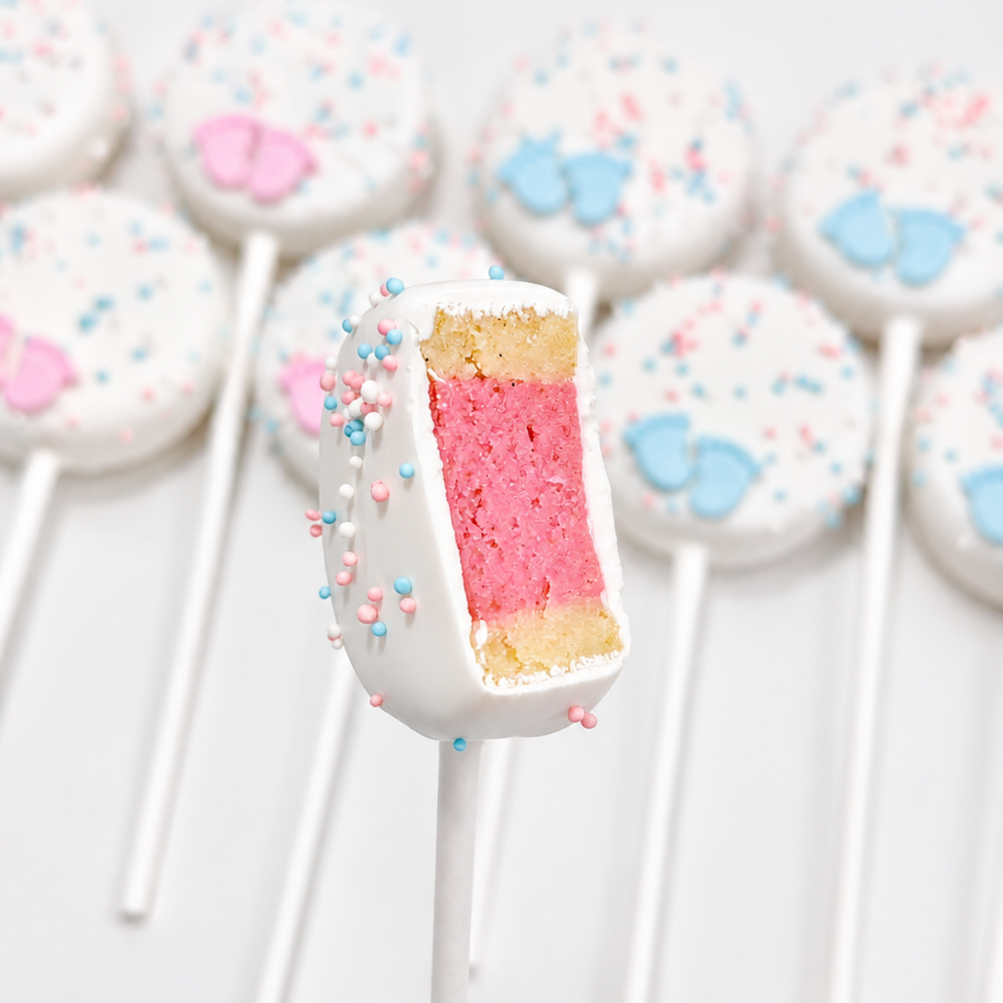 Gender Reveal Cake Pops